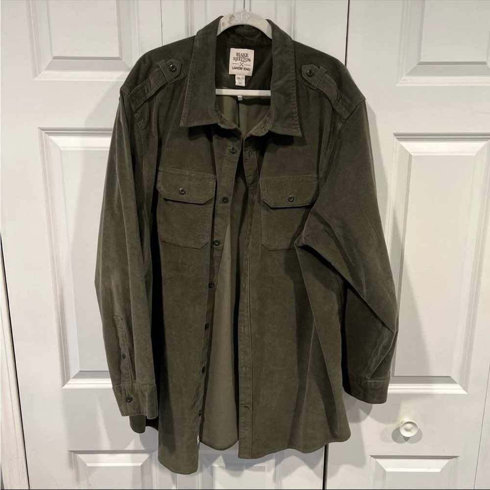 Men's Olive Green Corduroy Jacket